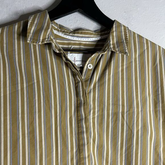 By Anthropologie Side-Button Tunic Blouse Size S - Picture 8 of 14